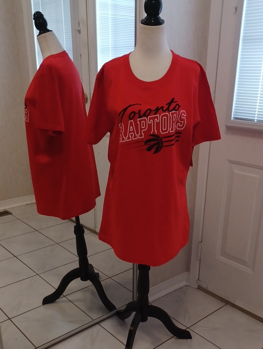 2/$50 New NBA Toronto Raptors Red Short Sleeve Tee - Fits Size XL